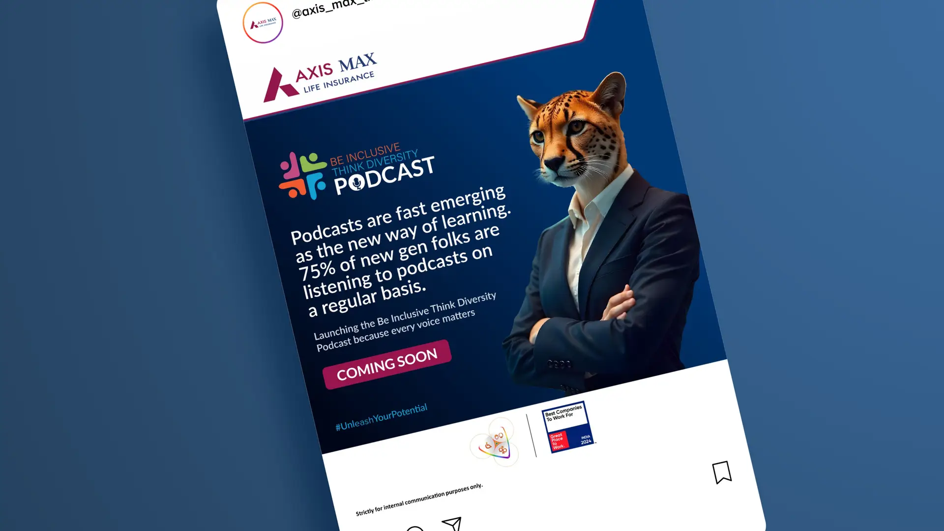 http://Axis%20Max%20Life%20Insurance%20case%20study%20mockup%20showcasing%20corporate%20branding,%20employee%20engagement,%20internal%20communications,%20campaign%20design,%20&%20creative%20solutions%20by%20Neon%20Ideas.